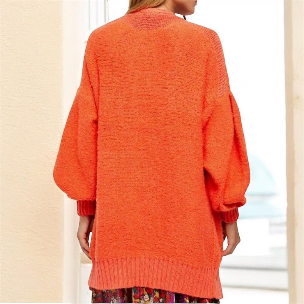 Free People Vibrant Orange Cardigan - Picture 3 of 6